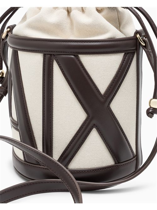 Borsa a secchiello con logo sagomato ARMANI EXCHANGE | XW002183AF22635/M6262